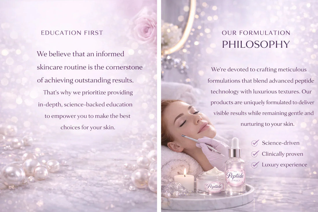 Our Peptide Skincare Philosophy