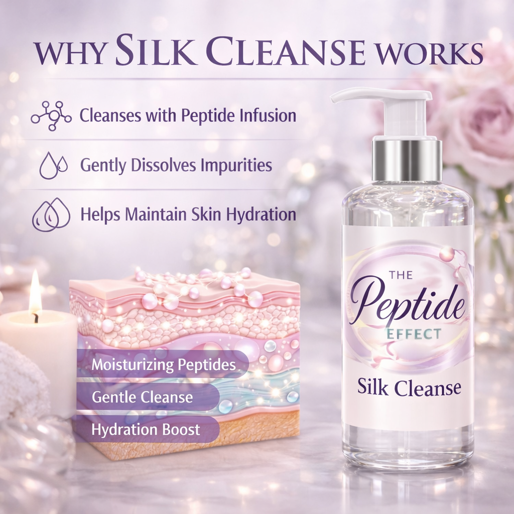 Silk Cleanse – Luxury Gel-Milk Peptide Facial Cleanser